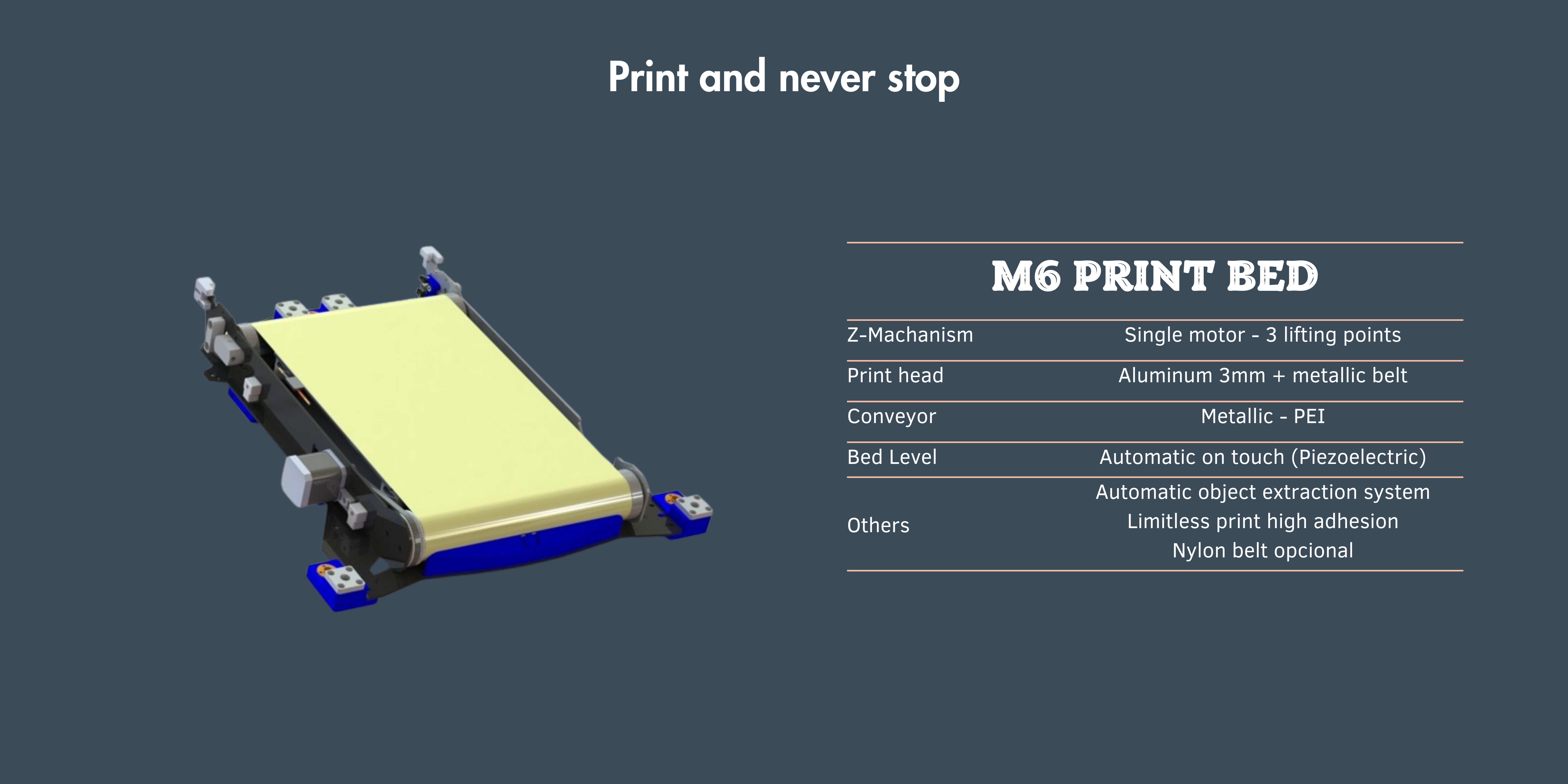 Print and never stop